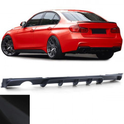 RACES diffusore posteriore (Sport) per BMW 3 Series F30 Sedan (scarico 1+0), nero opaco