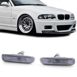 Indicatori laterali Nero/scuro adatti per BMW 3 Series E46 prefacelift
