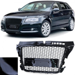 RACES griglia (Honeycomb Sport) per Audi A3 8P 08-13, nero lucido