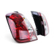 Fari Fanali posteriori in vetro posteriori Rosso chiaro per Fiat 500 da 07 | race-shop.it