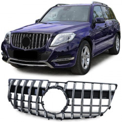 Griglia radiatore Sportivo ottica nera cromo lucido per Mercedes GLK X204 facelift 12-15