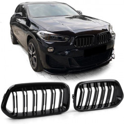 RACES griglia (Sport Double Bar) per BMW X2 F39 from 18, lucido