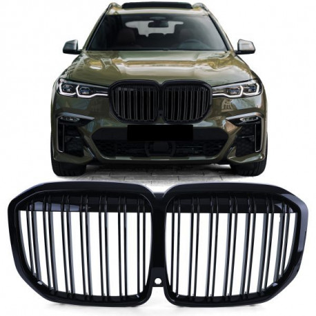 Body kit e accessori visivi RACES griglia (Sport Double Bar) per BMW X7 G07 from 19, lucido | race-shop.it