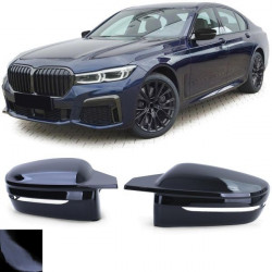 Le calotte degli specchietti retrovisori nero lucido per la sostituzione si adattano BMW 7 Series G11 G12 da 19