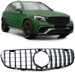 RACES griglia (Sport) per Mercedes GLC X253 SUV 15-20, nero lucido