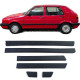 Body kit e accessori visivi Set di modanature larghe per porte 6 pezzi per VW Golf 2 87-92 4-door | race-shop.it