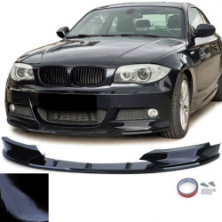 RACES splitter anteriore (Performance) per BMW 1 Series E82 E88 11-13, nero lucido