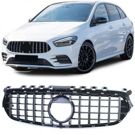 Body kit e accessori visivi Griglia del radiatore Sportivo in cromo lucido nero per Mercedes B Class W247 da 18 | race-shop.it