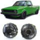 Fari RACES griglia faro per VW Caddy I 82-92 + Jetta I 79-84, nero-fumé | race-shop.it