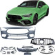Body kit e accessori visivi Paraurti sportivo con griglia del radiatore nera lucida per Mercedes CLA C118 da 19 | race-shop.it
