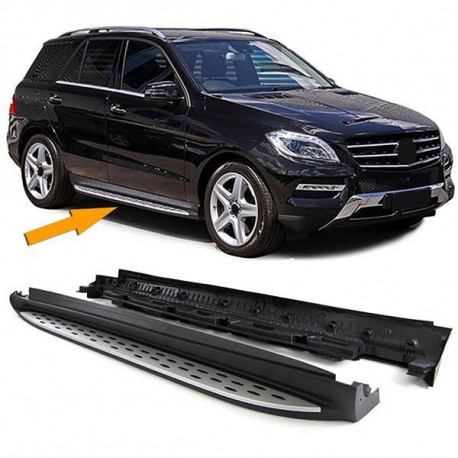 Body kit e accessori visivi RACES pedane laterali per Mercedes ML W166 dal 11, alluminio | race-shop.it