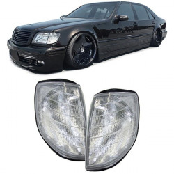 RACES frecce anteriori per Mercedes S Class W140 91-94, bianco, V2
