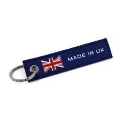 Jet tag keychain "Made in UK"