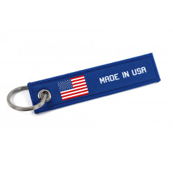 Jet tag keychain "Made in USA"