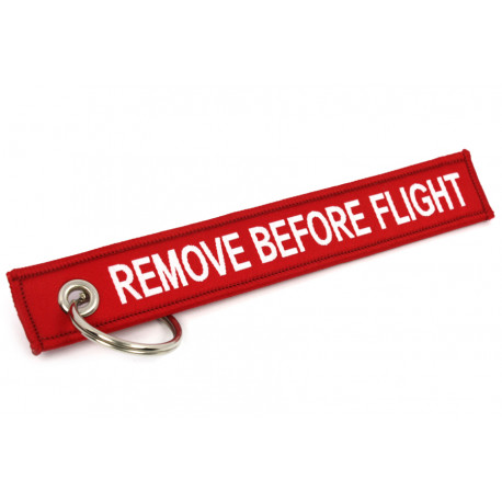 Portachiavi Portachiavi con Jet tag "Remove before flight" | race-shop.it