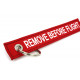 Portachiavi Jet tag keychain "Remove before flight" | race-shop.it