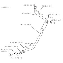 HKS Mid-Pipe for Honda Jazz and Fit GE