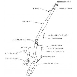 HKS Silent Hi-Power Catback for Mitsubishi Lancer Evo 7