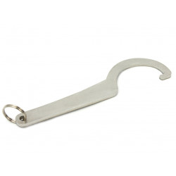 Coilover wrench keychain - stainless steel