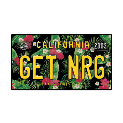 Profumo per auto da appendere NRG Hawaiian License Plate, Aqua Fresh