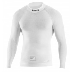 Maglia ignifuga a maniche lunghe omologata FIA SPARCO RW-11 EVO, bianco