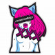 Adesivi Sticker race-shop Foxy girl | race-shop.it