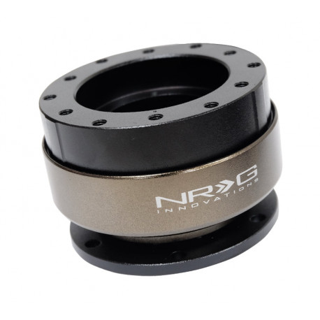 Mozzi volante Universali a sgancio rapido NRG SFI Sgancio rapido con cuscinetto a sfera, nero opaco con anello nero | race-shop.it