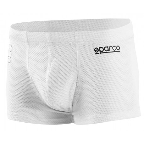 Abbigliamento intimo Sparco man race boxer shorts whit FIA bianco | race-shop.it