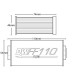 Externé Universal Deatschwerks fuel filter (AN10), 100-micron | race-shop.it