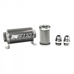 Deatschwerks FF110 (AN8) universal fuel filter, 100-micron