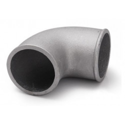 Tubo in alluminio - gomito 90°, 70mm (2.75"), corto