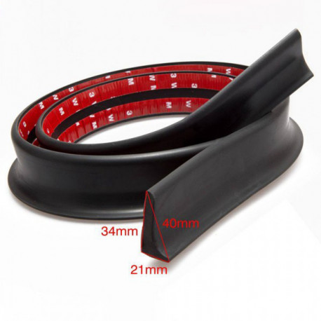 Body kit e accessori visivi RACES splitter anteriore universale 1,5m, nero | race-shop.it