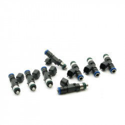 Set of 8 Deatschwerks 630 cc/min injectors for Dodge Challenger (09-14)
