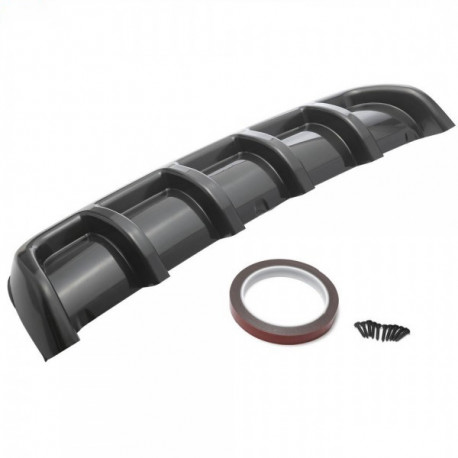 Body kit e accessori visivi RACES Universale diffusore posteriore a mento di squalo - Nero | race-shop.it