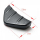 Body kit e accessori visivi RACES pinna diffusore inferiore posteriore universale - Nero | race-shop.it