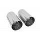With one outlet Doppio terminale di scarico, cromato | race-shop.it