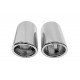 With one outlet Double exhaust tip, chrome | race-shop.it