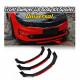 Body kit e accessori visivi RACES Universale paraurti anteriore lip kit con rosso splitter - Matte | race-shop.it