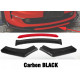 Body kit e accessori visivi RACES Universale paraurti anteriore lip kit con rosso splitter - Carbon | race-shop.it