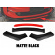 Body kit e accessori visivi RACES Universale paraurti anteriore lip kit con rosso splitter - Matte | race-shop.it