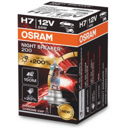 Osram lampade per fari alogeni NIGHT BREAKER 200 H7 (1pcs)