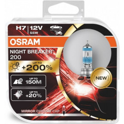 Osram lampade per fari alogeni NIGHT BREAKER 200 H7 (2pcs)