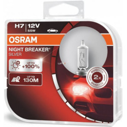 Osram lampade per fari alogeni NIGHT BREAKER SILVER H7 (2pcs)