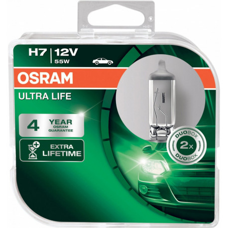 Lampadine e luci allo xeno Osram lampade per fari alogeni ULTRA LIFE H7 (2pcs) | race-shop.it
