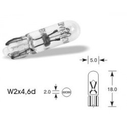 ELTA VISION PRO 12V 1.2W lampadina per auto W2x4,6d W2,3W (1pcs)