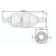Risonatori nell´alloggiamento del catalizzatore Risonatore nell`alloggiamento del catalizzatore, ovale, universale, 400x45mm | race-shop.it