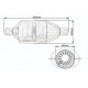 Risonatori nell´alloggiamento del catalizzatore Risonatore universale RACES - piatto 400x60 mm | race-shop.it