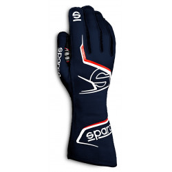 Guanti da gara omologati FIA Sparco ARROW (cuciture esterne), blu/rosso