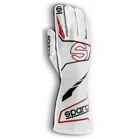 Guanti Race gloves Sparco FUTURA with FIA (outside stitching) white/black | race-shop.it