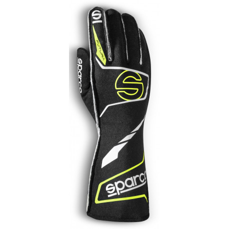 Guanti Race gloves Sparco FUTURA with FIA (outside stitching) black/yellow | race-shop.it